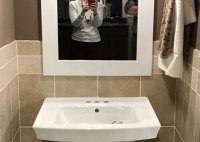 Bathroom Mirror For Pedestal Sink
