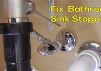 How To Fix Sink Stopper In Bathroom