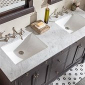 61 Bathroom Vanity Top Double Sink