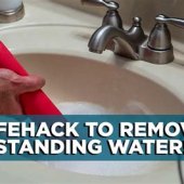 How To Unclog Bathroom Sink With Standing Water