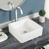 Small White Square Bathroom Sink