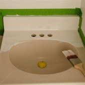 Spray Paint A Bathroom Sink