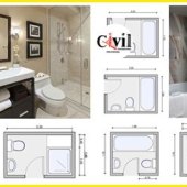 What Is A 1 2 Bathroom Layout