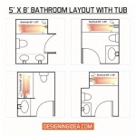 8 X 12 Bathroom Layout Ideas