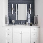 Bathroom Tile Ideas With Navy Blue Vanity