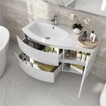 Curved Bathroom Vanity Unit