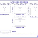 Dimensions For Bathroom Sink