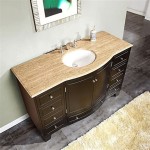 Long Bathroom Vanity One Sink