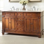 Mission Style Double Sink Bathroom Vanity