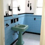 Retro Blue Bathroom Sink