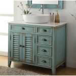 Rustic Bathroom Vanity With Vessel Sink And