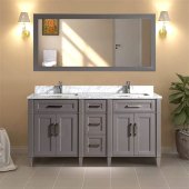 61 Inch Bathroom Vanity Double Sink