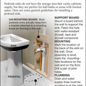 Bathroom Pedestal Sink Installation Instructions