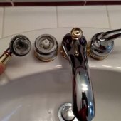 Bathroom Sink Hot Water Handle Leaking