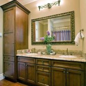 Bathroom Vanity With Matching Storage Cabinet