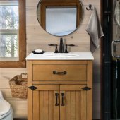 Cabin Style Bathroom Vanities