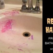 How To Clean Hair Dye Off Bathroom Sink