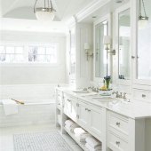 How To Decorate A White Tiled Bathroom