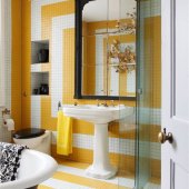 How To Decorate A Yellow Tile Bathroom