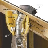 How To Install Bathroom Exhaust Vent On Roof