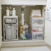 How To Organize Under A Small Bathroom Sink