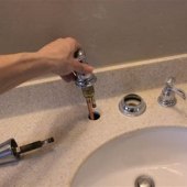 Removing Old Sink Faucet Bathroom