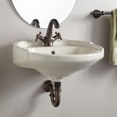 Small Biscuit Bathroom Sink